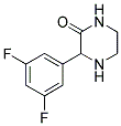 3-(3,5-DIFLUORO-PHENYL)-PIPERAZIN-2-ONE Struktur