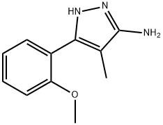 5-(2-METHOXY-PHENYL)-4-METHYL-2H-PYRAZOL-3-YLAMINE Struktur