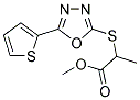 METHYL 2-([5-(2-THIENYL)-1,3,4-OXADIAZOL-2-YL]SULFANYL)PROPANOATE Struktur