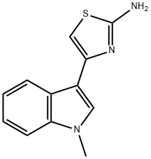 4-(1-METHYL-1H-INDOL-3-YL)-THIAZOL-2-YLAMINE Struktur