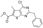 METHYL 2-BENZYL-4-CHLORO-5-METHYLTHIENO[2,3-D]PYRIMIDINE-6-CARBOXYLATE Struktur