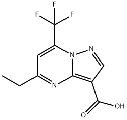 5-ETHYL-7-TRIFLUOROMETHYL-PYRAZOLO[1,5-A]-PYRIMIDINE-3-CARBOXYLIC ACID Struktur