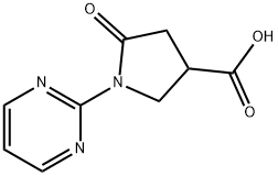 5-OXO-1-PYRIMIDIN-2-YLPYRROLIDINE-3-CARBOXYLIC ACID Struktur