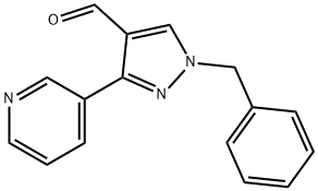 1-BENZYL-3-PYRIDIN-3-YL-1H-PYRAZOLE-4-CARBALDEHYDE Struktur