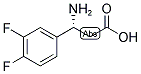 (R)-3-AMINO-3-(3,4-DIFLUORO-PHENYL)-PROPIONIC ACID Struktur