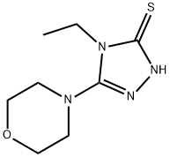 4-ETHYL-5-MORPHOLIN-4-YL-4H-1,2,4-TRIAZOLE-3-THIOL Struktur