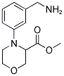 4-(3-AMINOMETHYL-PHENYL)-MORPHOLINE-3-CARBOXYLIC ACID METHYL ESTER Struktur