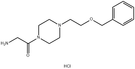 2-AMINO-1-[4-(2-BENZYLOXY-ETHYL)-PIPERAZIN-1-YL]-ETHANONE 2 HCL Struktur