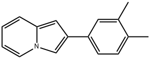 2-(3,4-DIMETHYL-PHENYL)-INDOLIZINE Struktur