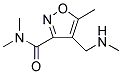 N,N,5-TRIMETHYL-4-[(METHYLAMINO)METHYL]-3-ISOXAZOLECARBOXAMIDE Struktur