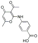 4-(3-ACETYL-6-METHYL-4-OXO-4H-PYRAN-2-YLAMINO)-BENZOIC ACID Struktur