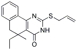 2-(ALLYLTHIO)-5-ETHYL-5-METHYL-5,6-DIHYDROBENZO[H]QUINAZOLIN-4(3H)-ONE Struktur