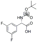 (S)-TERT-BUTOXYCARBONYLAMINO-(3,5-DIFLUORO-PHENYL)-ACETIC ACID Struktur