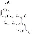 METHYL 5-CHLORO-2-[(5-FORMYL-2-METHOXYBENZYL)OXY]BENZOATE Struktur