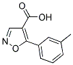 5-(3-TOLYL)-ISOXAZOLE-4-CARBOXYLIC ACID Struktur