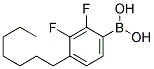 2,3-DIFLUORO-4-HEPTYLPHENYL BORONIC ACID Struktur