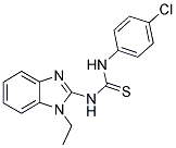 1-(4-CHLORO-PHENYL)-3-(1-ETHYL-1H-BENZOIMIDAZOL-2-YL)-THIOUREA Struktur