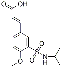 (2E)-3-[3-[(ISOPROPYLAMINO)SULFONYL]-4-METHOXYPHENYL]ACRYLIC ACID Struktur