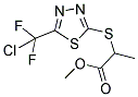 METHYL 2-((5-[CHLORO(DIFLUORO)METHYL]-1,3,4-THIADIAZOL-2-YL)SULFANYL)PROPANOATE Struktur