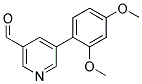 5-(2,4-DIMETHOXYPHENYL)NICOTINALDEHYDE Struktur