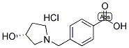 (R)-4-(3-HYDROXY-PYRROLIDIN-1-YLMETHYL)-BENZOIC ACID HYDROCHLORIDE Struktur