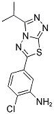 2-CHLORO-5-(3-ISOPROPYL[1,2,4]TRIAZOLO[3,4-B][1,3,4]THIADIAZOL-6-YL)ANILINE Struktur