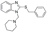 2-BENZYLSULFANYL-1-PIPERIDIN-1-YLMETHYL-1H-BENZOIMIDAZOLE Struktur