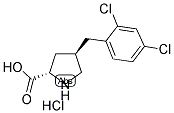 (R)-GAMMA-(2,4-DICHLORO-BENZYL)-L-PROLINE-HCL Struktur