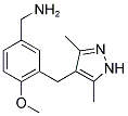 (3-[(3,5-DIMETHYL-1H-PYRAZOL-4-YL)METHYL]-4-METHOXYBENZYL)AMINE Struktur