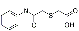 ([2-[METHYL(PHENYL)AMINO]-2-OXOETHYL]THIO)ACETIC ACID Struktur