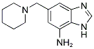 5-(1-PIPERIDINYLMETHYL)-1H-BENZIMIDAZOL-7-YLAMINE Struktur