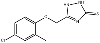 5-[(4-CHLORO-2-METHYLPHENOXY)METHYL]-4H-1,2,4-TRIAZOLE-3-THIOL Struktur