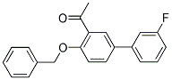 1-[4-(BENZYLOXY)-3'-FLUORO[1,1'-BIPHENYL]-3-YL]ETHANONE Struktur