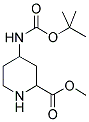 4-TERT-BUTOXYCARBONYLAMINO-PIPERIDINE-2-CARBOXYLIC ACID METHYL ESTER Struktur