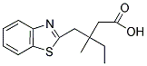 3-(1,3-BENZOTHIAZOL-2-YLMETHYL)-3-METHYLPENTANOIC ACID Struktur