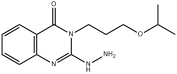 2-HYDRAZINO-3-(3-ISOPROPOXYPROPYL)QUINAZOLIN-4(3H)-ONE Struktur