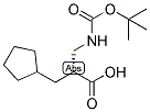 (R)-3-TERT-BUTOXYCARBONYLAMINO-2-CYCLOPENTYLMETHYL-PROPIONIC ACID Struktur