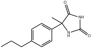 5-METHYL-5-(4-PROPYLPHENYL)IMIDAZOLIDINE-2,4-DIONE Struktur