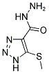 5-(METHYLTHIO)-1H-1,2,3-TRIAZOLE-4-CARBOHYDRAZIDE Struktur