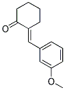 (2E)-2-(3-METHOXYBENZYLIDENE)CYCLOHEXANONE Struktur