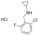 N-(2-CHLORO-6-FLUOROBENZYL)-N-CYCLOPROPYLAMINE HYDROCHLORIDE Struktur