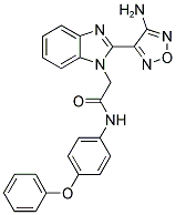 2-[2-(4-AMINO-1,2,5-OXADIAZOL-3-YL)-1H-BENZIMIDAZOL-1-YL]-N-(4-PHENOXYPHENYL)ACETAMIDE Struktur