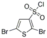 2,5-DIBROMOTHIOPHENE-3-SULFONYL CHLORIDE Struktur