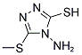 4-AMINO-5-(METHYLTHIO)-4H-1,2,4-TRIAZOLE-3-THIOL Struktur