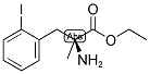 ALANINE, 3-(O-IODOPHENYL)-2-METHYL, ETHYL ESTER Struktur