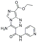 ETHYL 4-AMINO-3-[(PYRIDIN-3-YLAMINO)CARBONYL]IMIDAZO[5,1-C][1,2,4]TRIAZINE-8-CARBOXYLATE Struktur