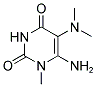 6-AMINO-5-(DIMETHYLAMINO)-1-METHYLPYRIMIDINE-2,4(1H,3H)-DIONE Struktur