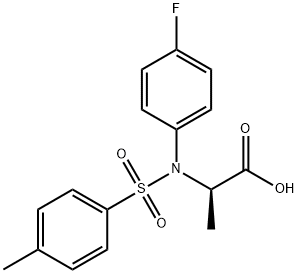 N-(4-FLUOROPHENYL)-N-[(4-METHYLPHENYL)-SULFONYL]ALANINE Struktur