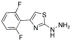 [4-(2,6-DIFLUORO-PHENYL)-THIAZOL-2-YL]-HYDRAZINE Struktur