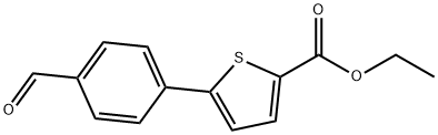 ETHYL 5-(4-FORMYLPHENYL)-2-THIOPHENECARBOXYLATE Struktur